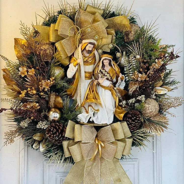 aldorian™-Sacred Christmas Wreath with Lights