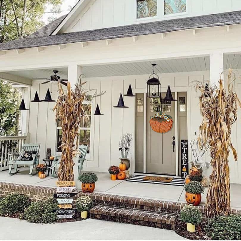 π₯π Farmhouse Pumpkin Wreath For Front Door