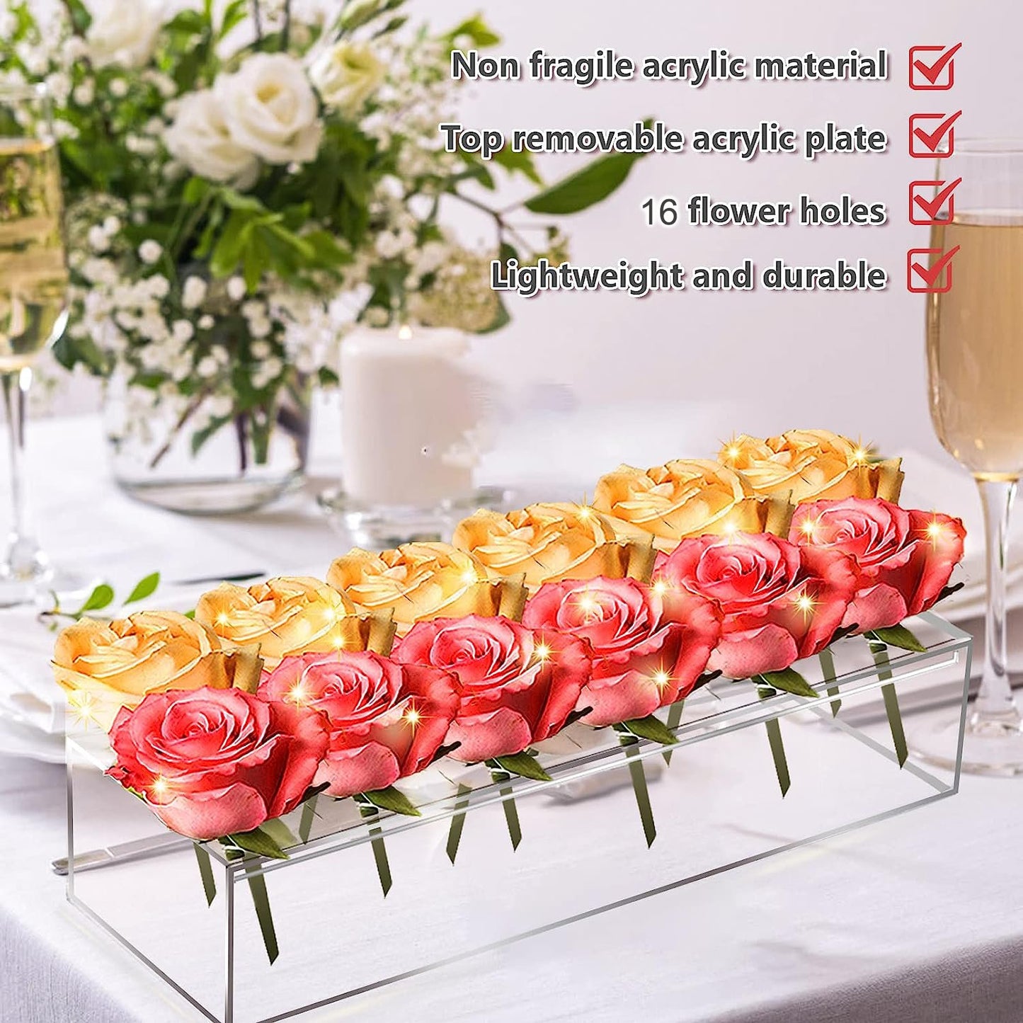 aldorian™-💓Mother's Day Gift 💓- Clear Acrylic Flower Vase