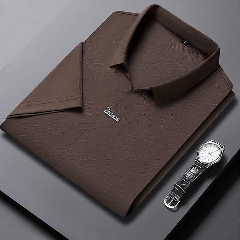 🎁Men’s Casual Lapel Breathable Wrinkle-free T-shirt
