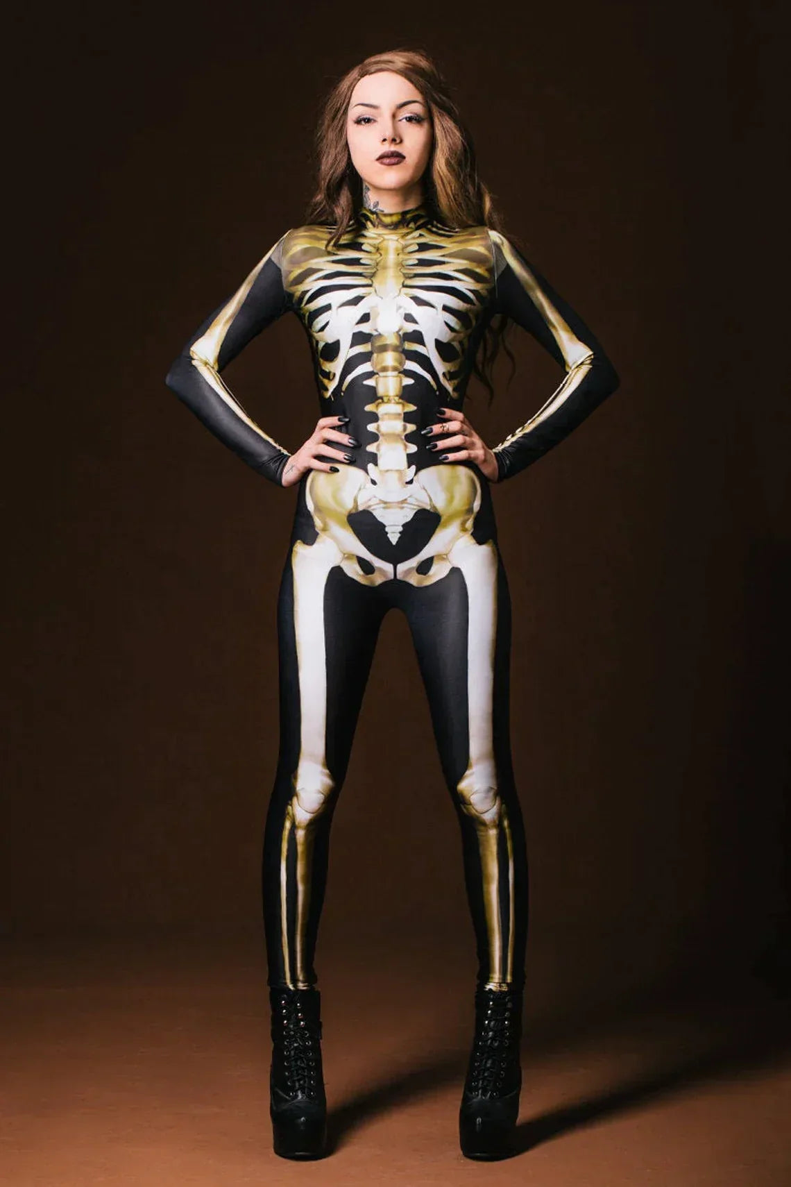 aldorianā¢-Early Halloween Promotionš„ Cosplay Women Skeleton Bodysuit