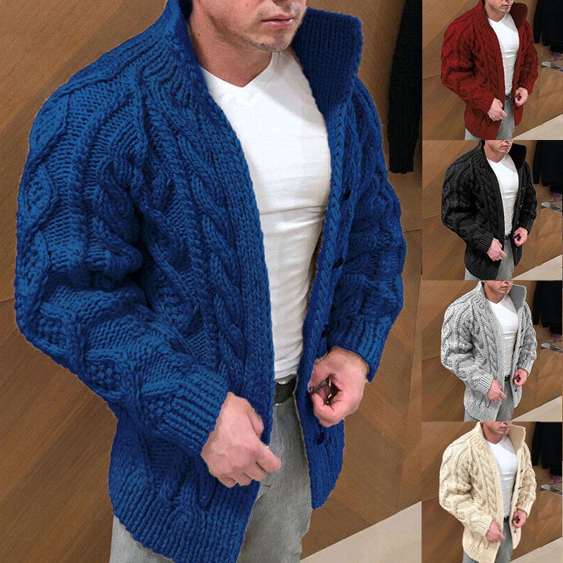 aldorian™-🔥49% OFF🔥Men's Stand Collar Casual Knit Cardigan