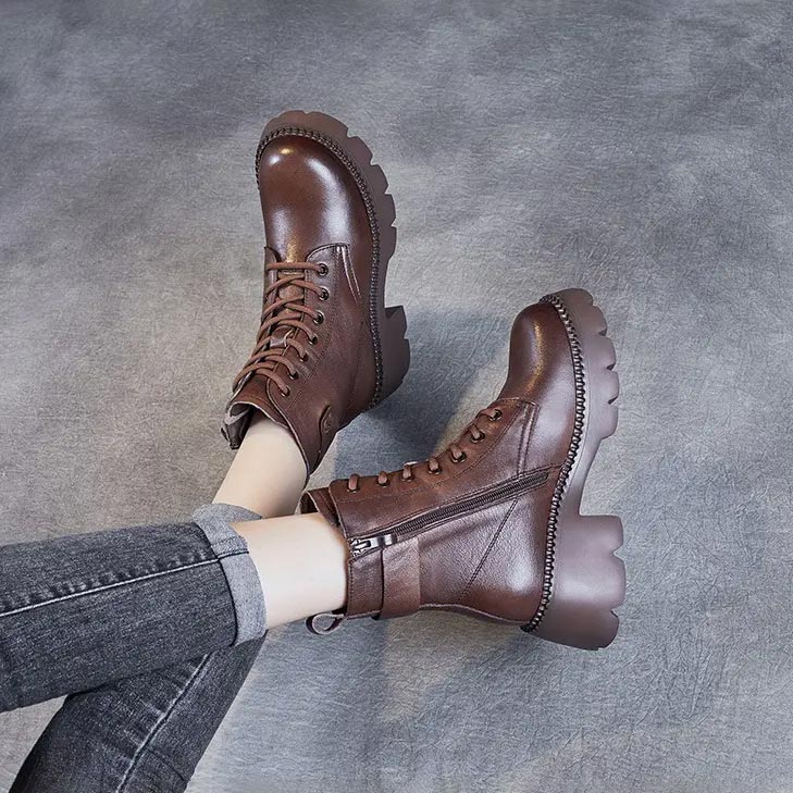 aldorian™-Women's orthopedic comfortable leather boots - Ideal gift
