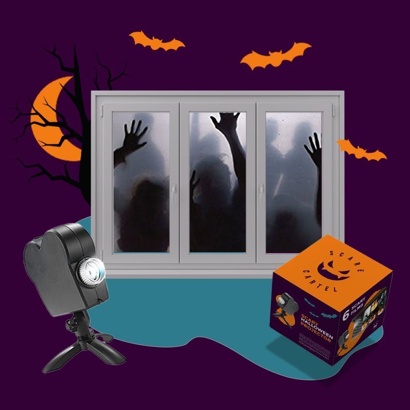 aldorian™-Scary Halloween Projector( Projector + 12 videos + Screen)