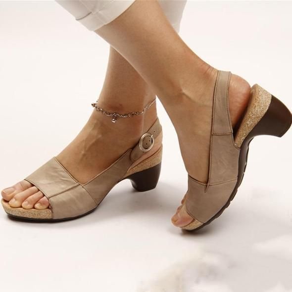 aldorian™-Comfortable Elegant Low Chunky Heel Shoes