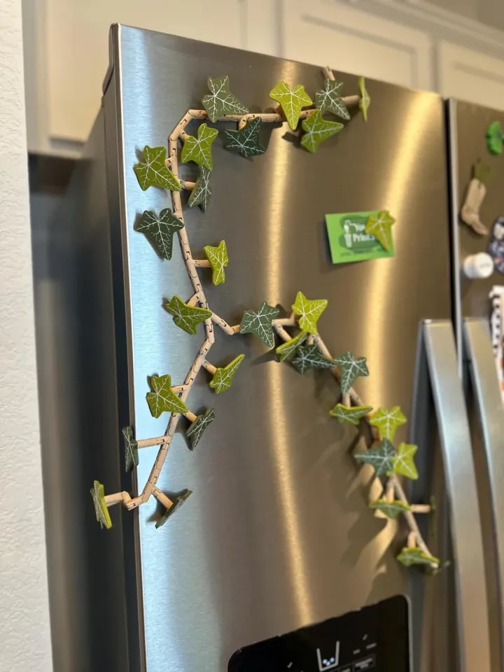 aldorian™-🍃 3D Printed Magnetic Ivy Faux Plant Fridge Magnet