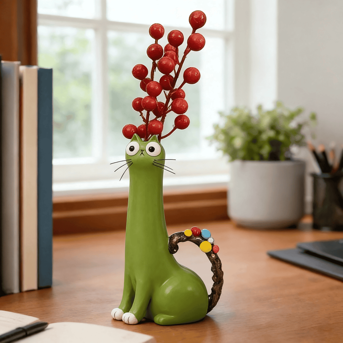 😻Handcrafted Quirky Cat Vase