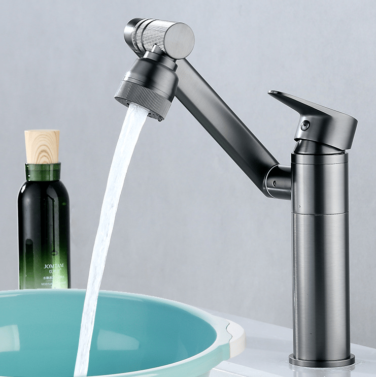 aldorian™-Single Hole Hot And Cold Water Faucet Universal Swivel Basin Faucet(Free 60cm water pipe)