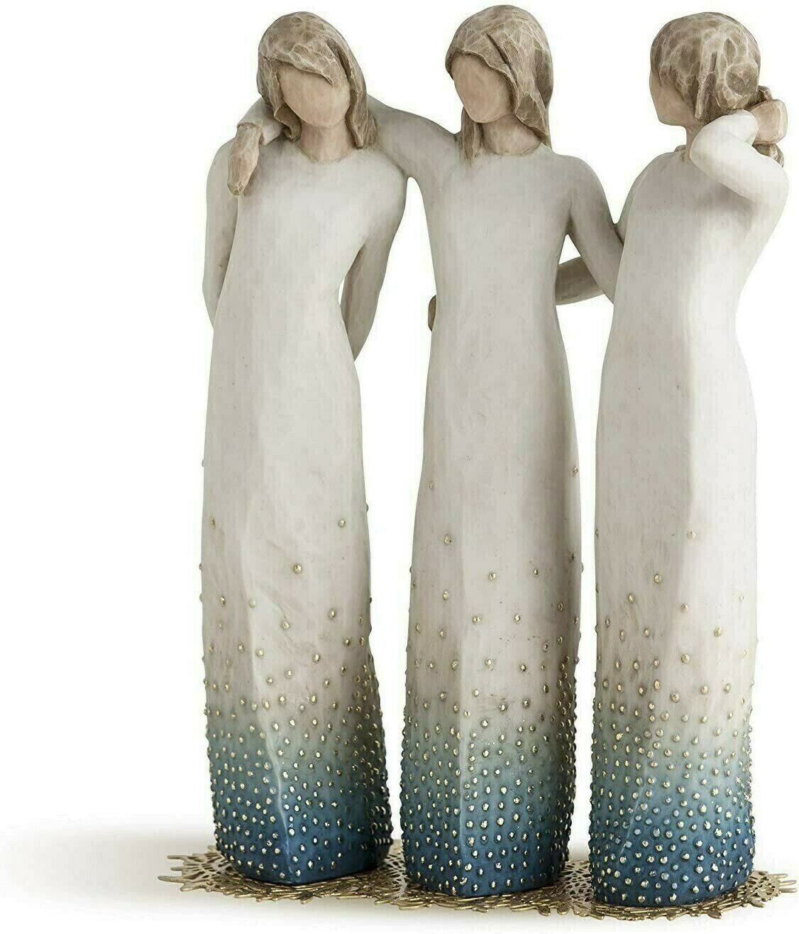 aldorian™-Bookends perspective modelBlues music decor- By My Side, Sculpted Hand-Painted Figure