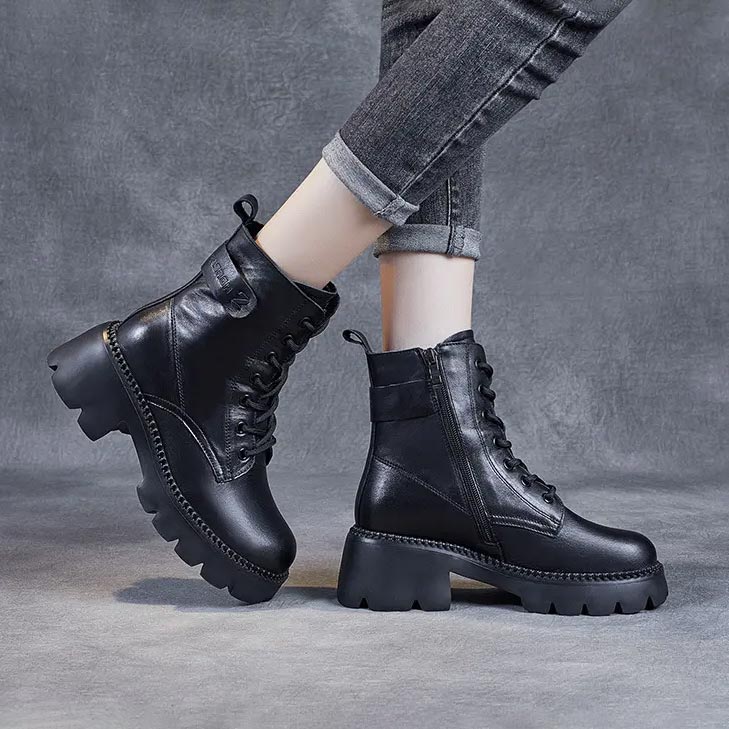 aldorian™-Women's orthopedic comfortable leather boots - Ideal gift