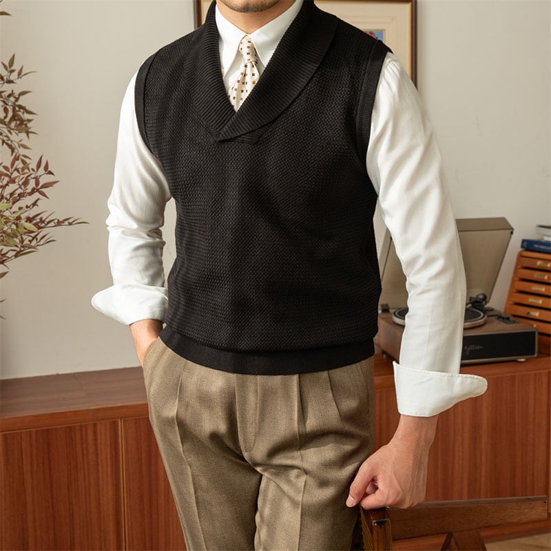 aldorian™-Men's casual collar knit vest (Buy 2 Free Shipping)