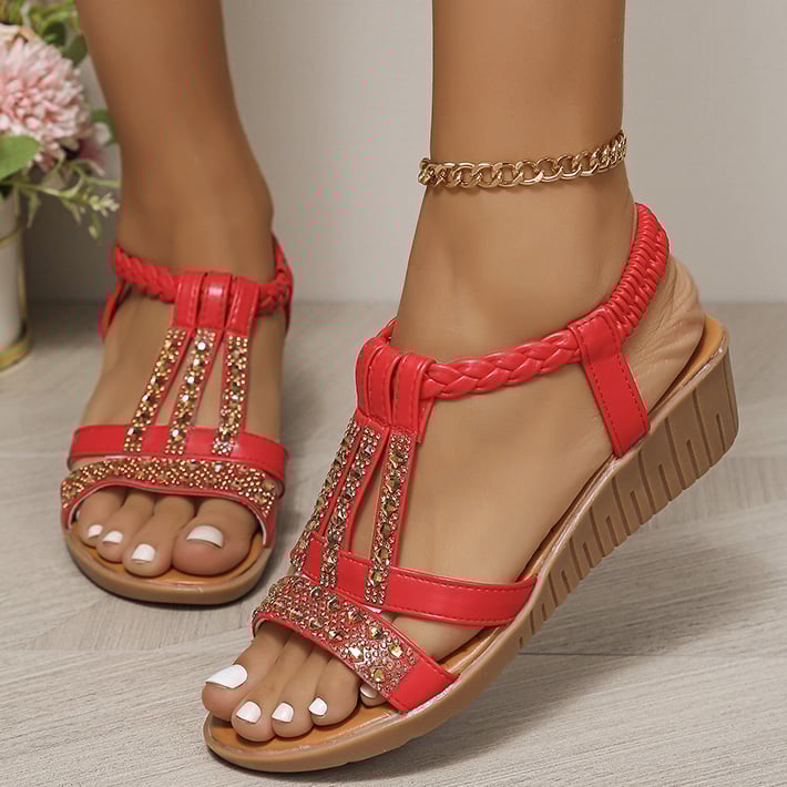 aldorian™-🔥Women's New Summer Rhinestone Open Toe Orthopaedic Sandals