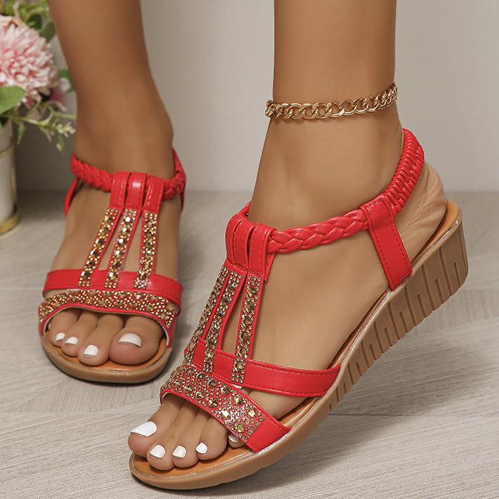aldorian™-🔥Women's New Summer Rhinestone Open Toe Orthopaedic Sandals