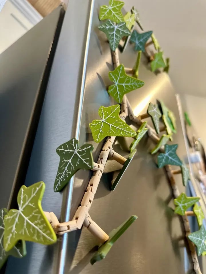 aldorian™-🍃 3D Printed Magnetic Ivy Faux Plant Fridge Magnet