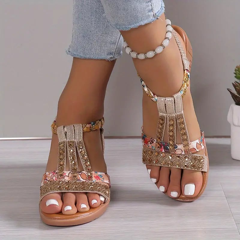 aldorian™-🔥Women's New Summer Rhinestone Open Toe Orthopaedic Sandals