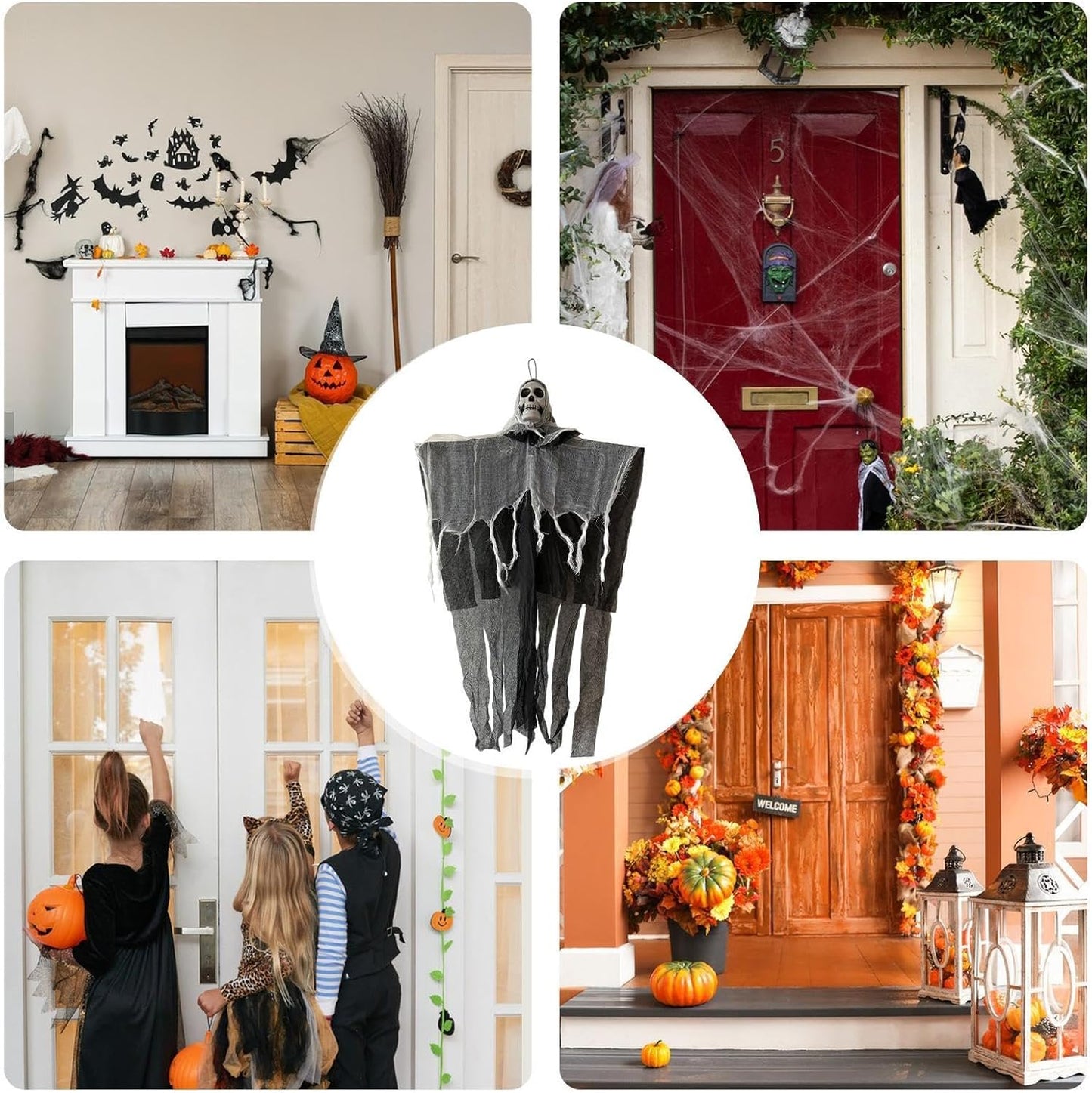 aldorianâ˘-(đHALLOWEEN PRE SALE - 30% OFF) Halloween Fabric Skull Decorative Lamp