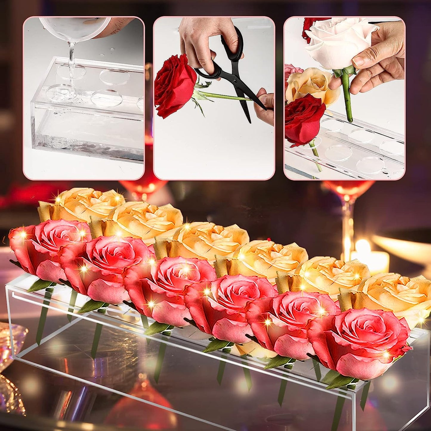 aldorian™-💓Mother's Day Gift 💓- Clear Acrylic Flower Vase