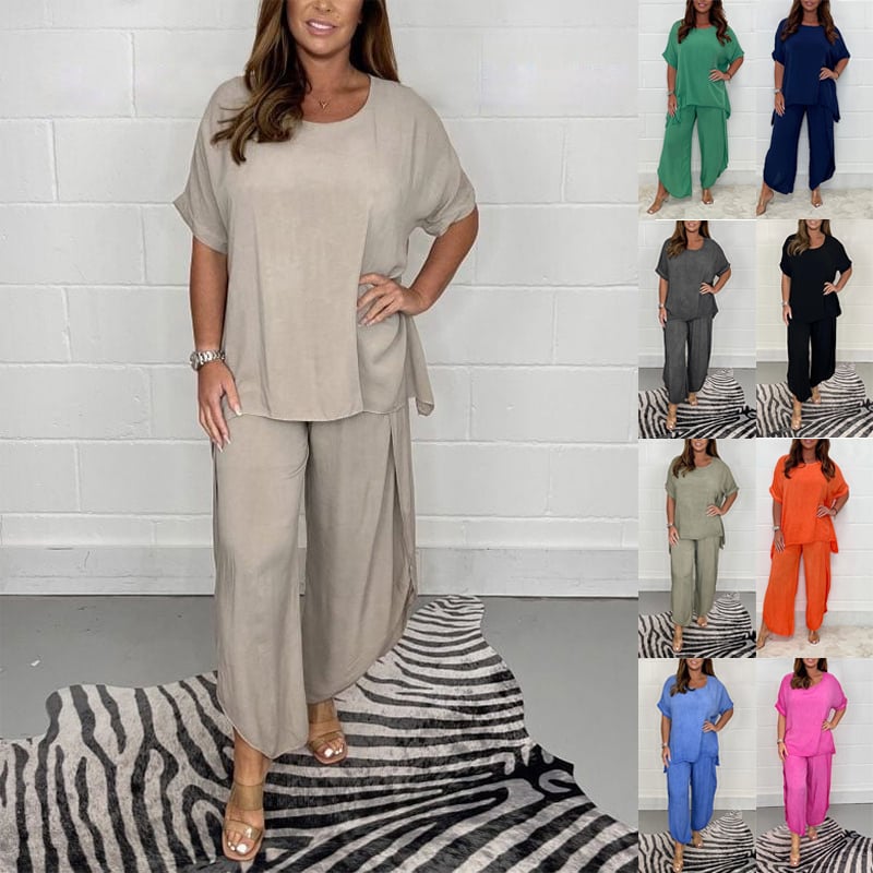 aldorian™-Hot Sale 48% OFF💖Floaty 2 Piece Sleeved Trouser Set