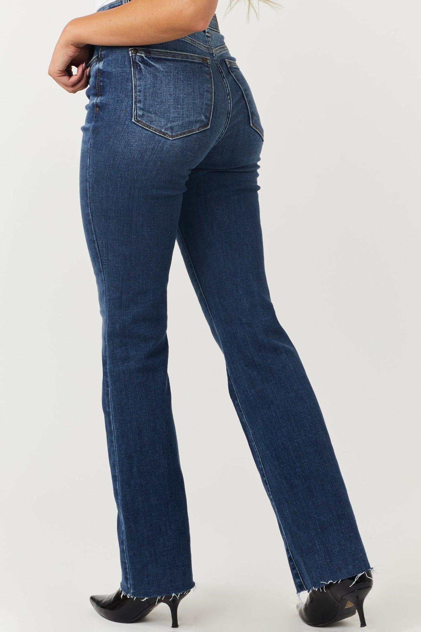 aldorian™-Blue Mid-Rise Tummy Tuck Bootcut Jeans(Buy 2 Free Shipping)