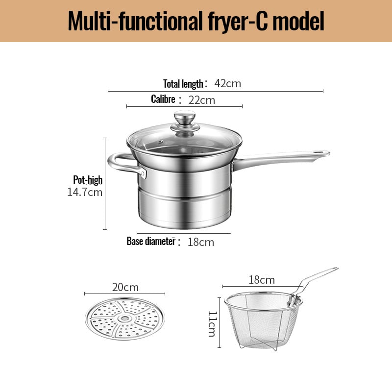 aldorian™-Multipurpose Stainless Steel Saucepan