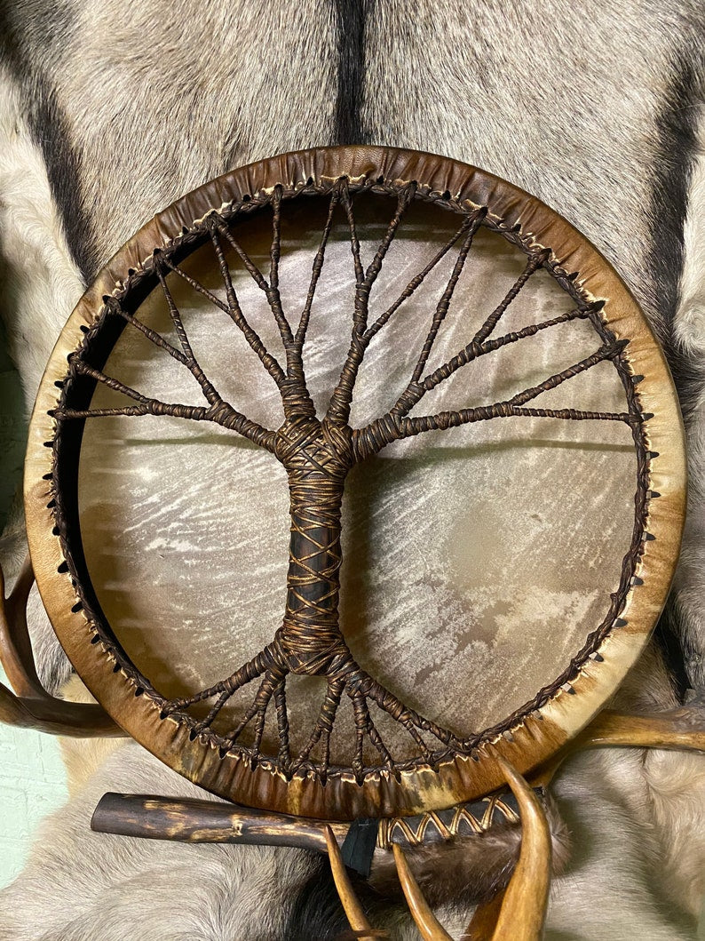 aldorian™-Shaman drum "Tree of life" Siberian drum Spirit music