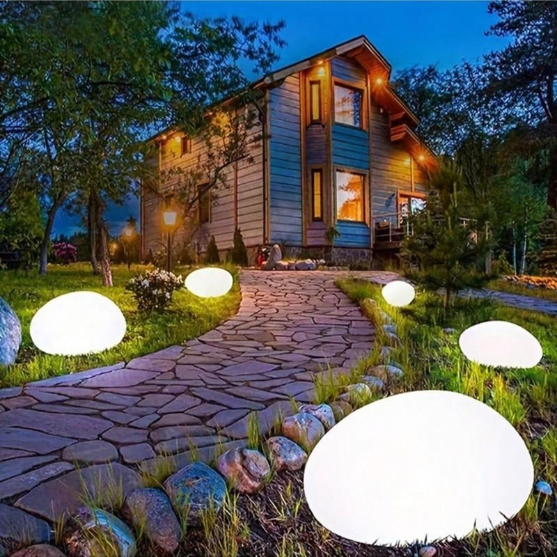 🔥Solar Powered Stone Garden Light