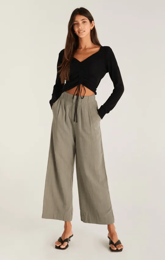 aldorian™-49% OFF🔥Women's elastic high waist casual wide leg pants (Buy 2 Free Shipping)