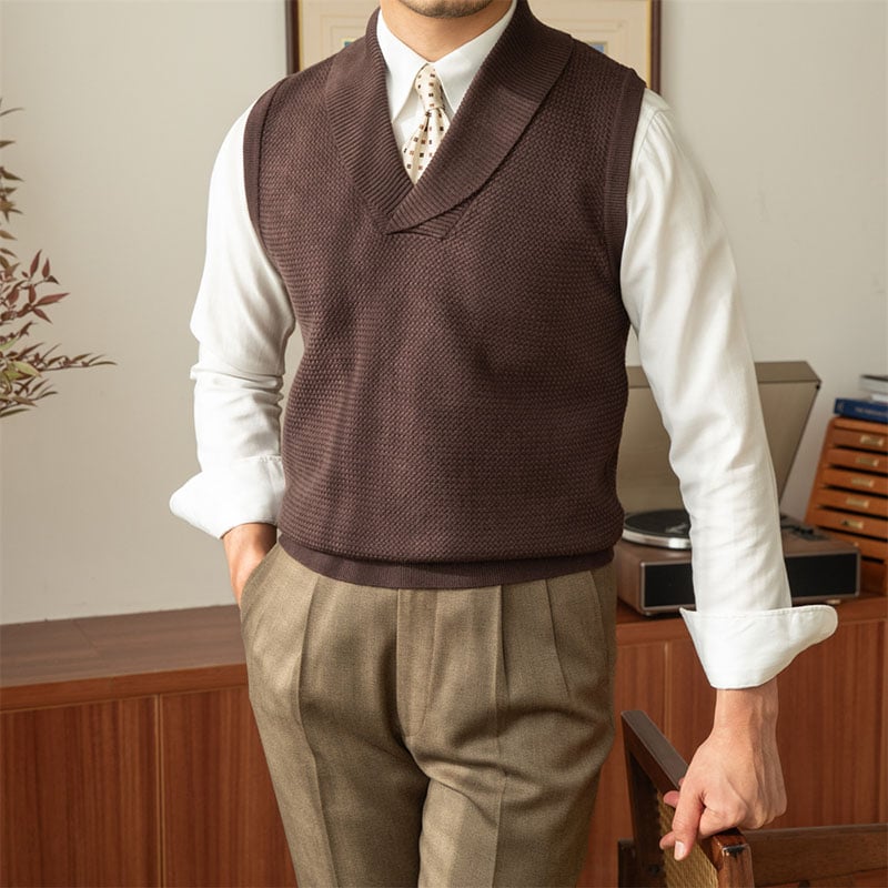 aldorian™-Men's casual collar knit vest (Buy 2 Free Shipping)