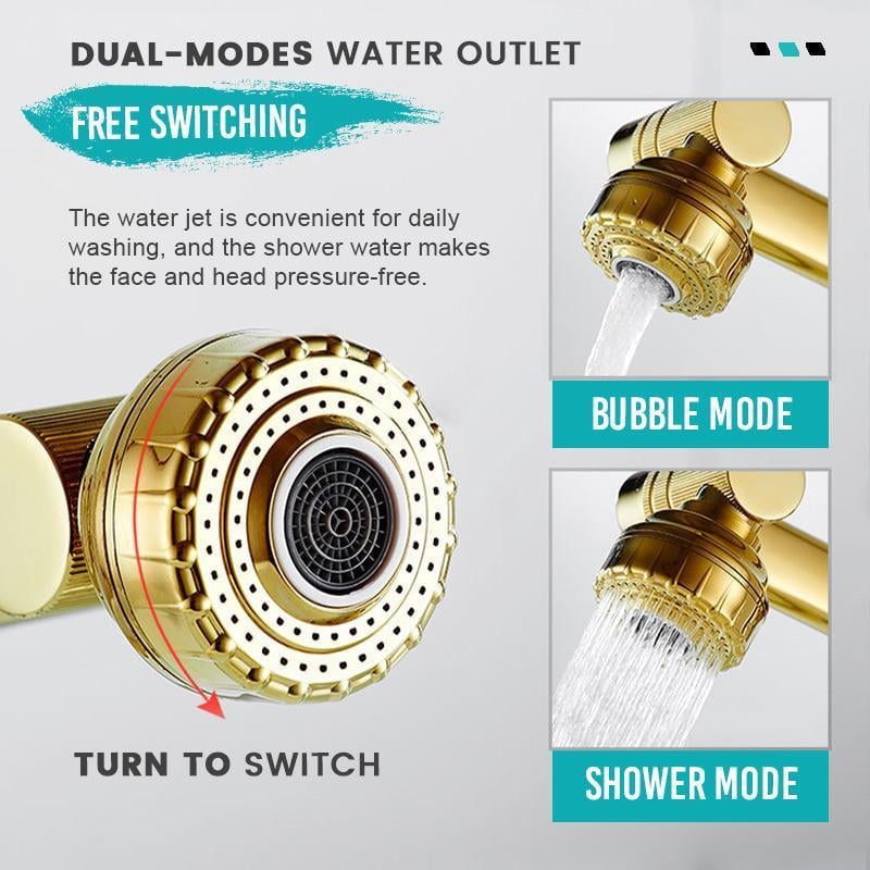 aldorian™-Single Hole Hot And Cold Water Faucet Universal Swivel Basin Faucet(Free 60cm water pipe)