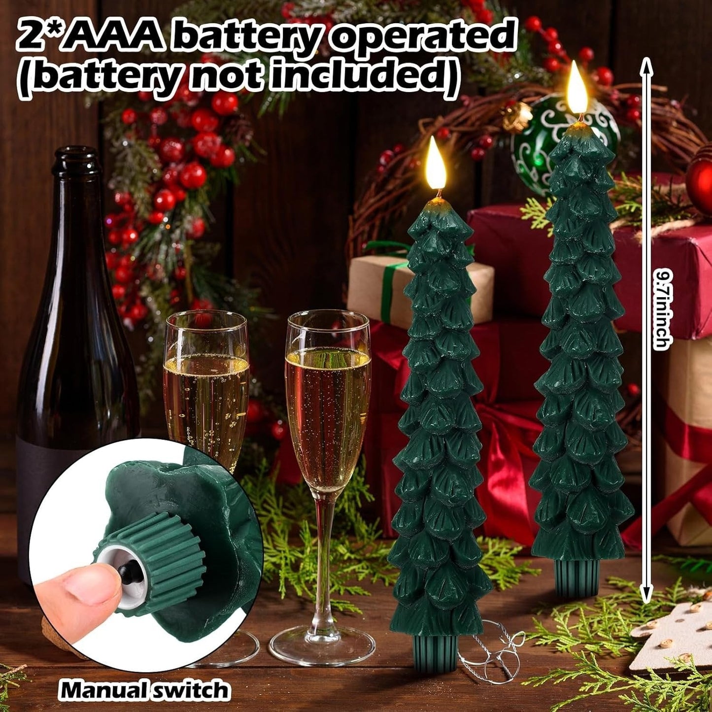 aldorian™-🎁🎄Christmas tree LED candles