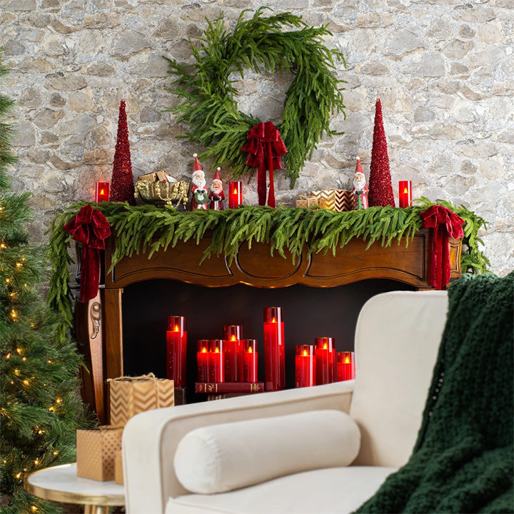 aldorian™-✨Natural Christmas Greenery - Real Touch Norfolk Pine Garland