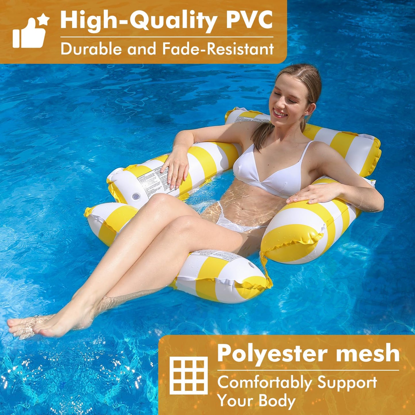 Inflatable Pool Float Chair Lounge