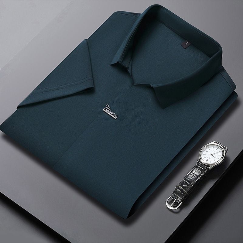 🎁Men’s Casual Lapel Breathable Wrinkle-free T-shirt