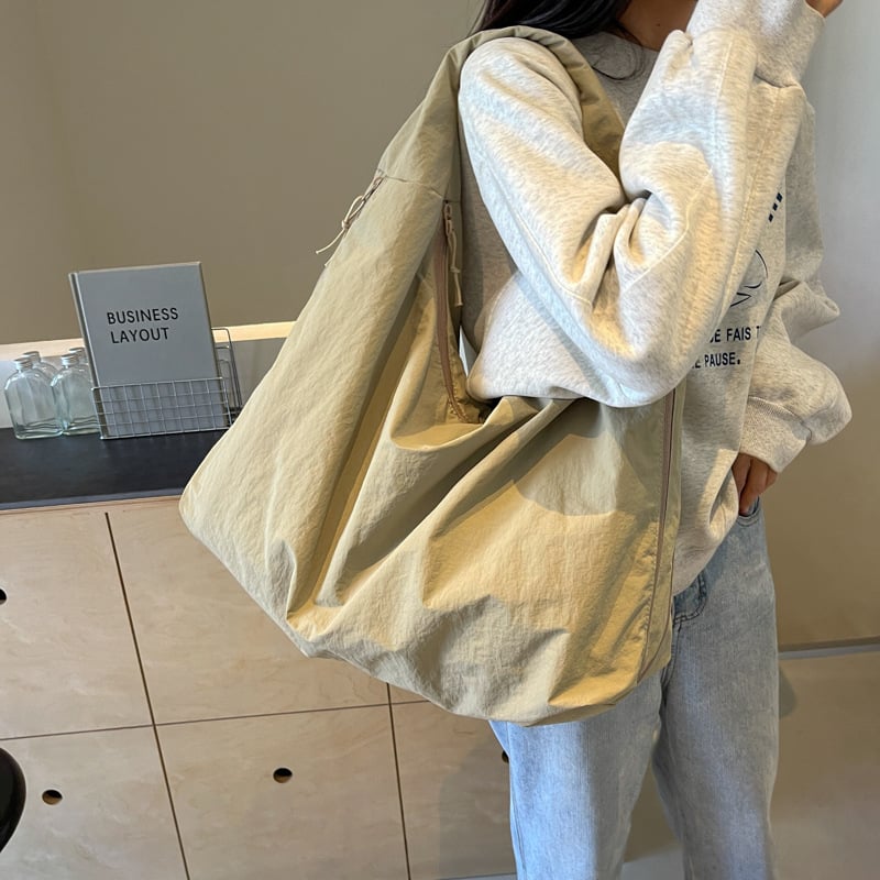 aldorian™-Women's Solid Color Textured Draped Tote Bagaldorian