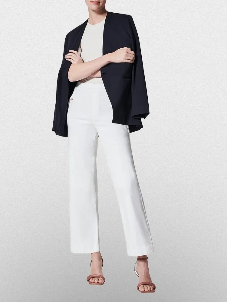 aldorian™-😍Tummy Control Twill Cropped Wide Leg Pant(Buy 2 Free Shipping)