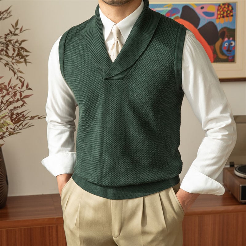 aldorian™-Men's casual collar knit vest (Buy 2 Free Shipping)