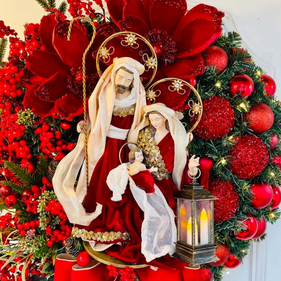 aldorian™-Sacred Christmas Wreath with Lights