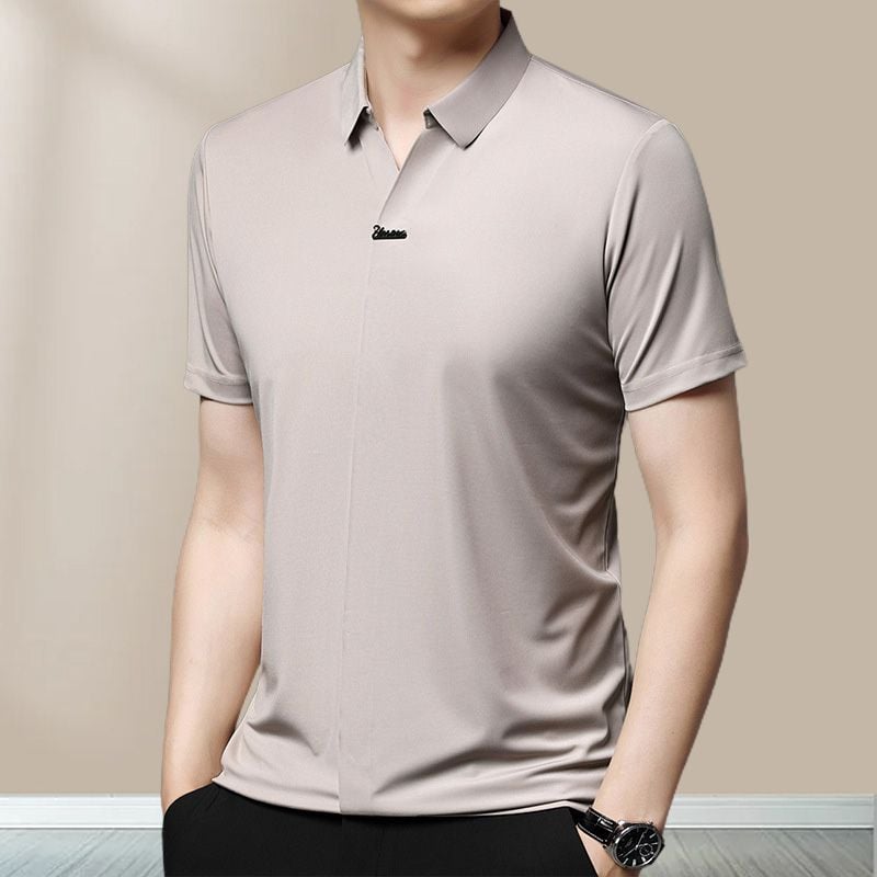 🎁Men’s Casual Lapel Breathable Wrinkle-free T-shirt