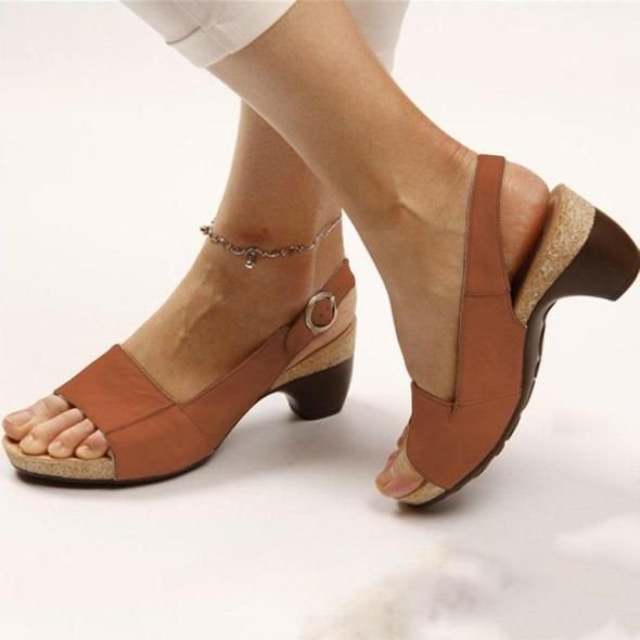 aldorian™-Comfortable Elegant Low Chunky Heel Shoes