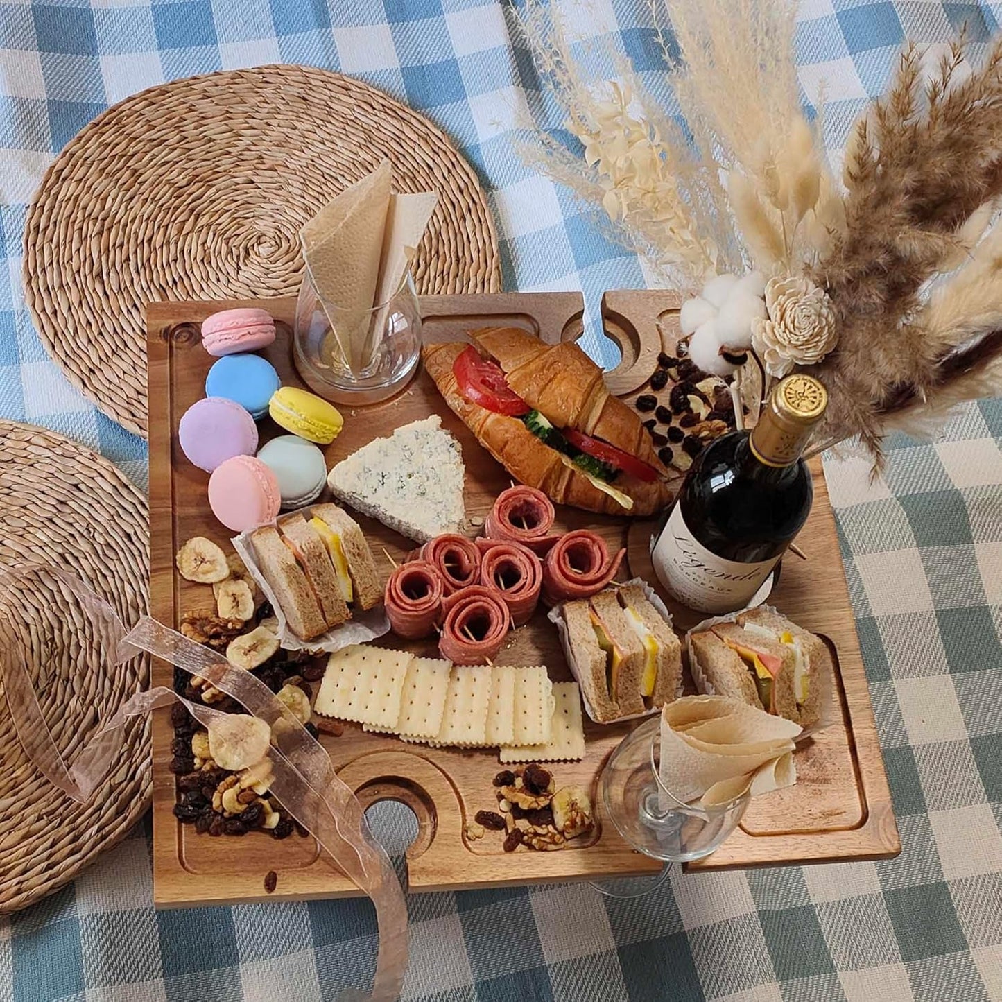aldorian™-Deluxe Portable Picnic Wine Table