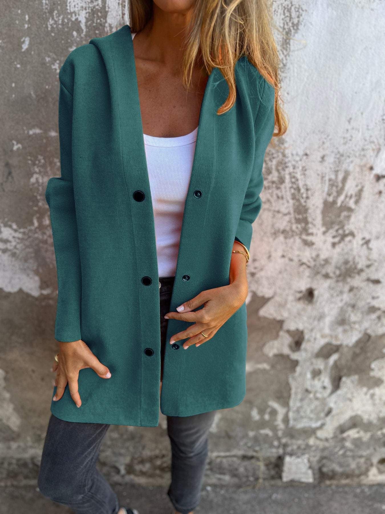 aldorian™-CLEARANCE SALE🔥 Casual Single Breasted Hooded Jacket