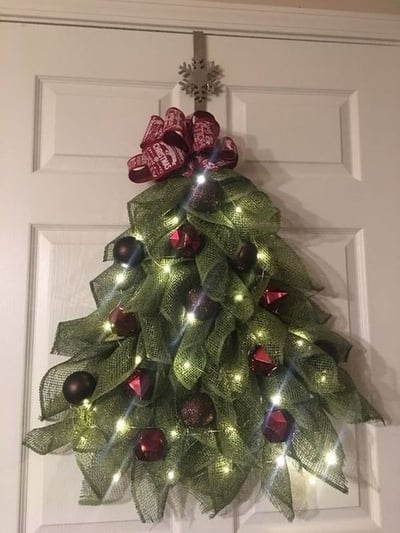aldorian™-Handmade Christmas Tree Wreath for Front Door