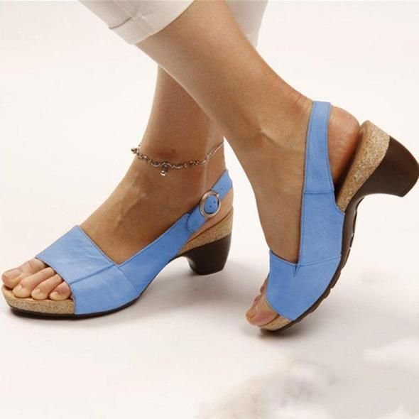 aldorian™-Comfortable Elegant Low Chunky Heel Shoes