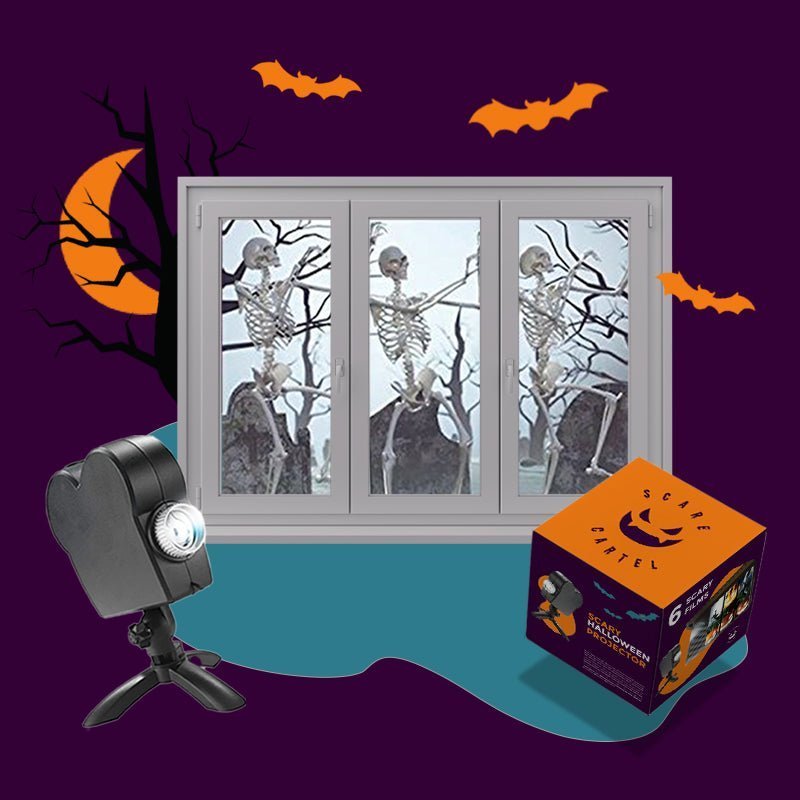aldorian™-Scary Halloween Projector( Projector + 12 videos + Screen)