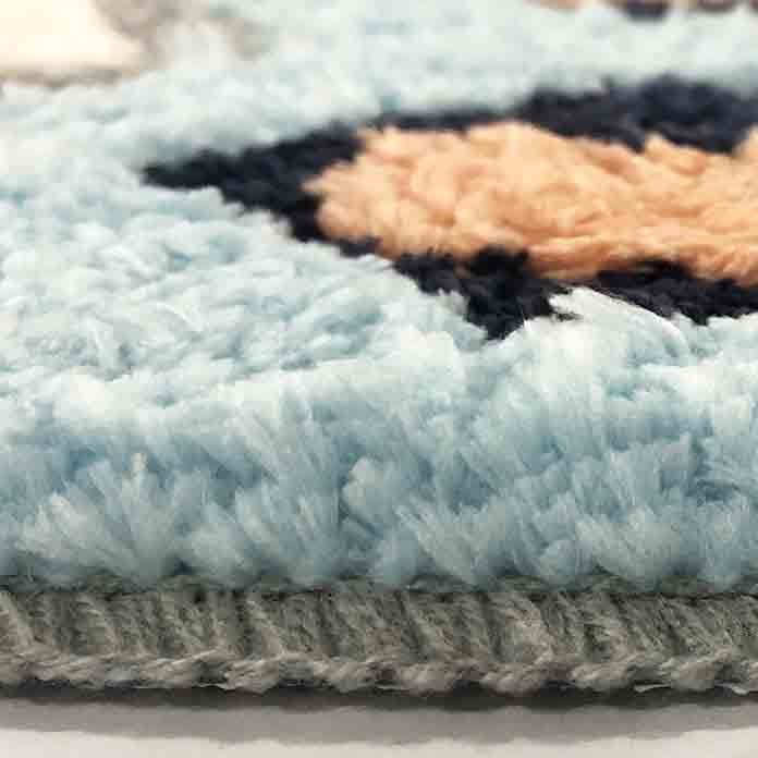 Grey and Green Leaves Rows of Trees Bath Mat
