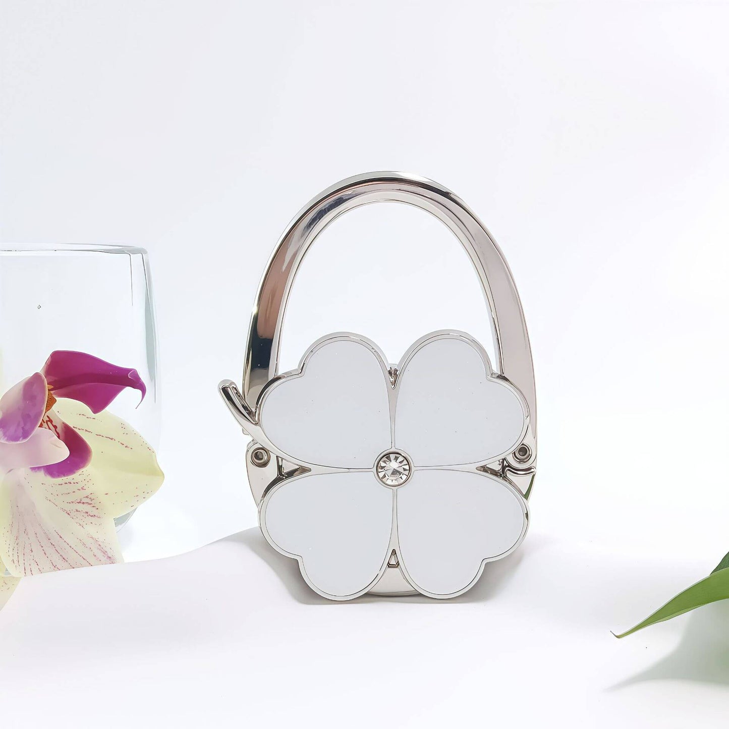 Four Leaf Clover Design Foldable Handbag Hanger
