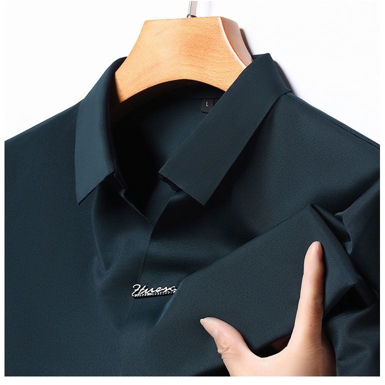 🎁Men’s Casual Lapel Breathable Wrinkle-free T-shirt