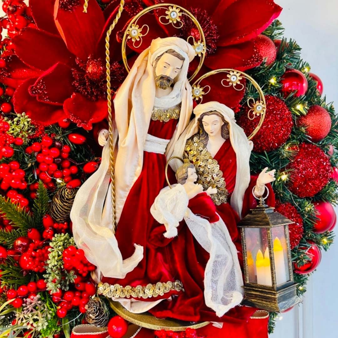 aldorian™-Sacred Christmas Wreath with Lights
