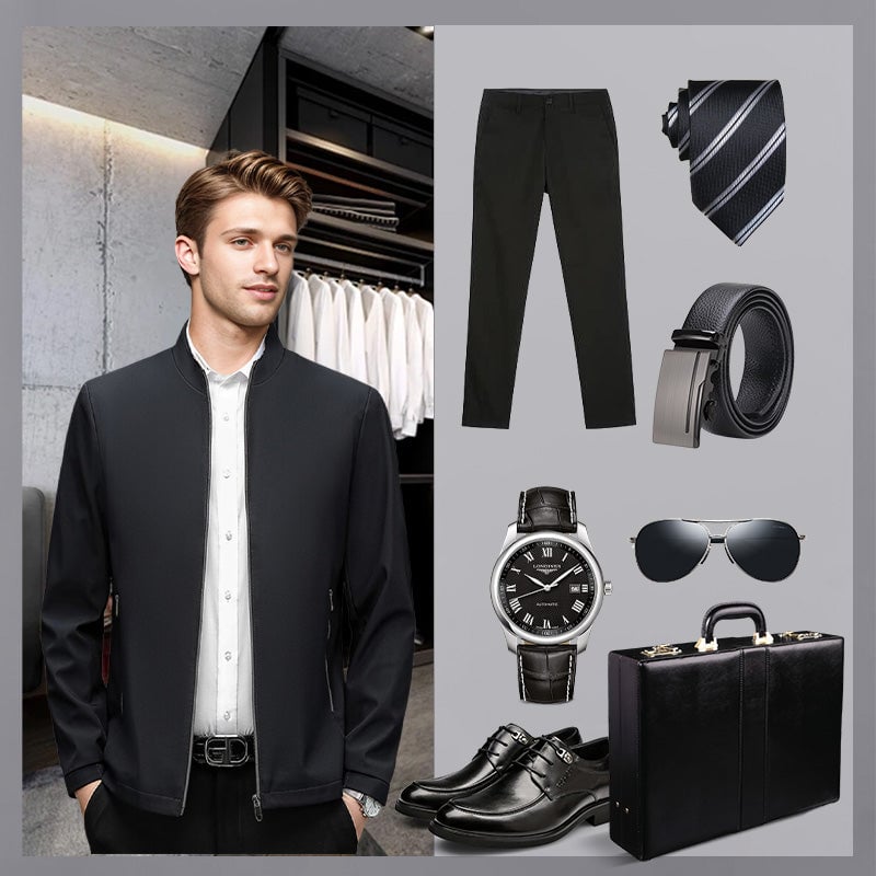aldorian™-✨Fall New Arrivals ✨Men's Standing Collar Zipper Casual Jacket