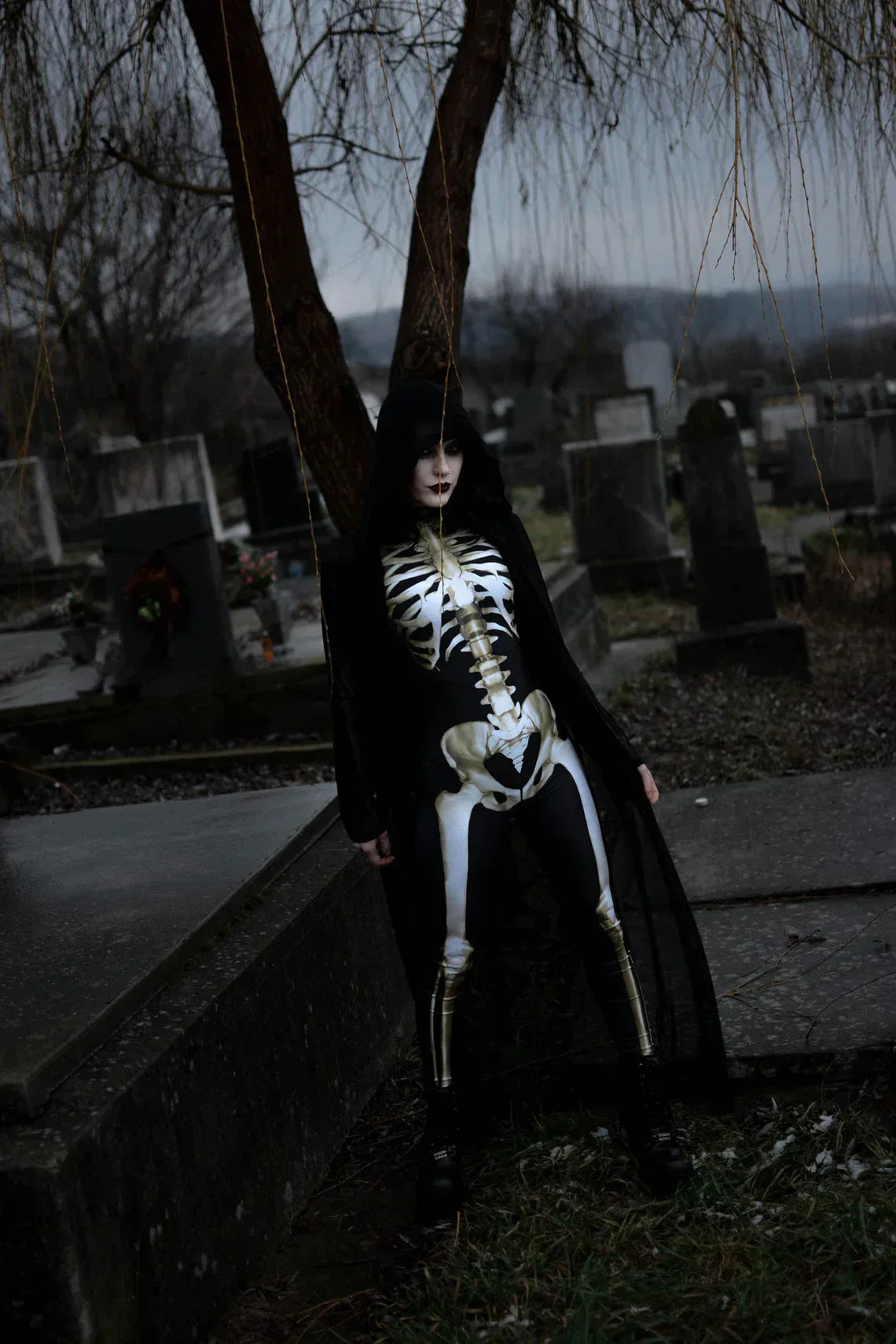 aldorianā¢-Early Halloween Promotionš„ Cosplay Women Skeleton Bodysuit